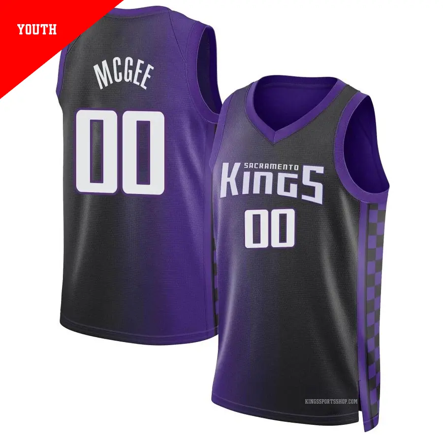 ＃00 Youth JaVale McGee Sacramento Kings 2022/23 Swingman Purple Statement Edition Jersey
